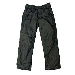 Vintage Pulse Ski Pant Mens S Small Black Cargo Snowboarding Waterproof Lined